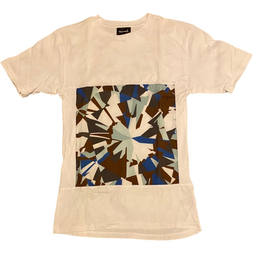 DIAMOND SUPPLY CO. Simplicity Panel Skateboard Tee - White [XL]